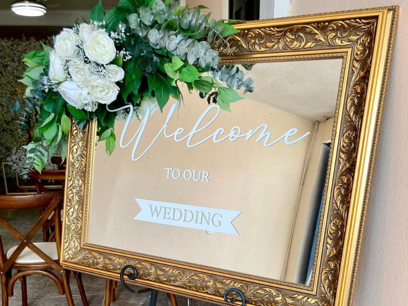 Cuadro de Bienvenida "Welcome to our Wedding"