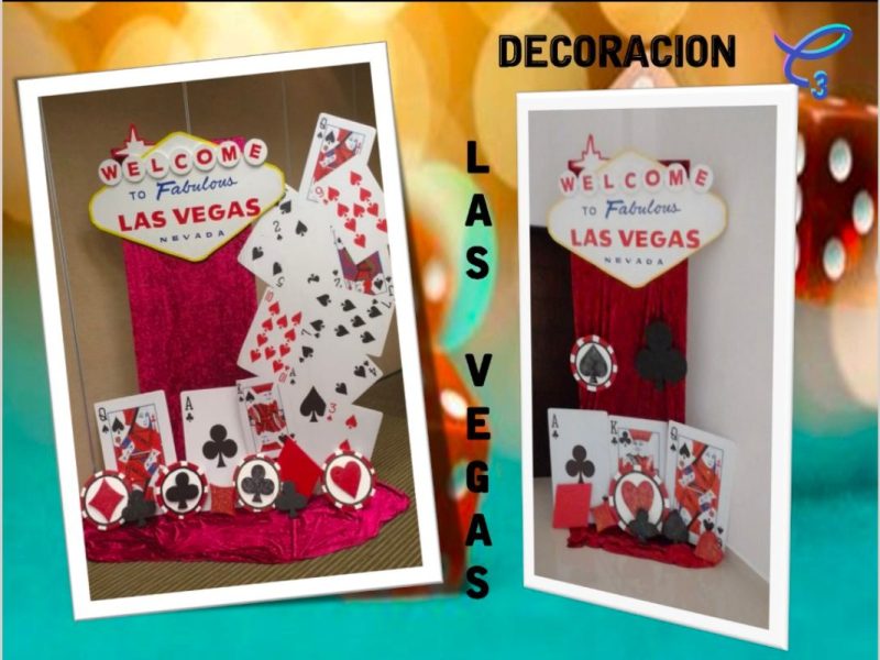 Decoración De Evento Tema “Casino Welcome To Las Vegas”