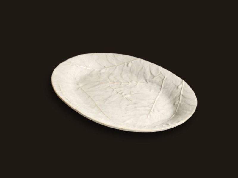 Renta de Plato Blanco de Vidrio Decorativo