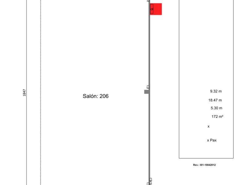 Renta de Salón 206 para posadas en Cintermex