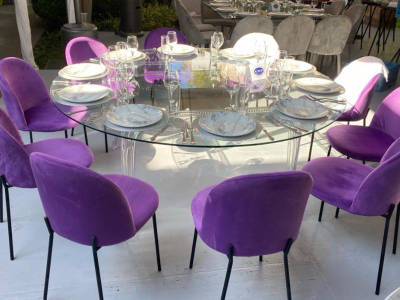 Renta de Mesa de Cristal para eventos