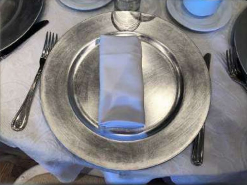 Renta de Platos Base para eventos