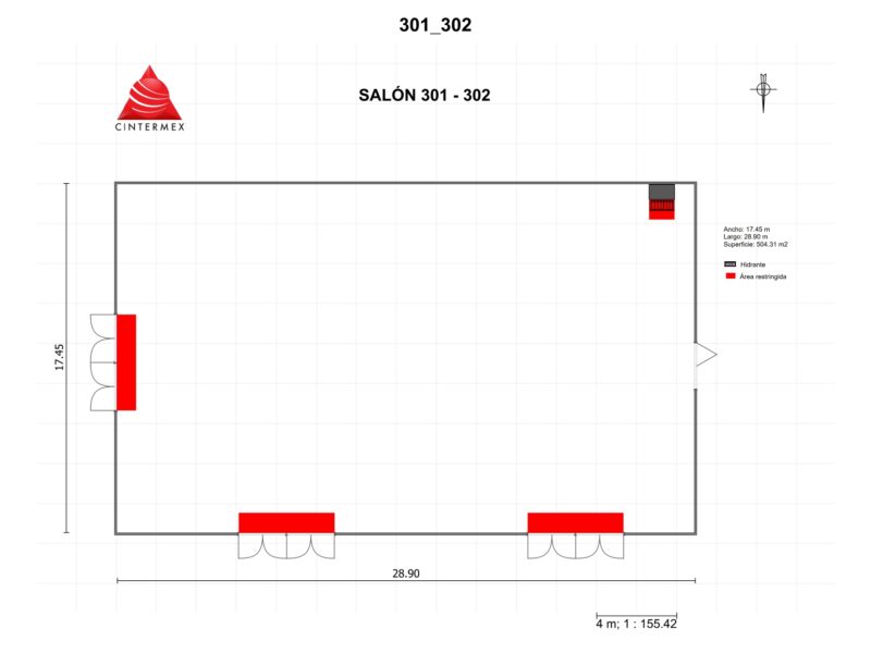 Renta de Salón 301-302 en Cintermex