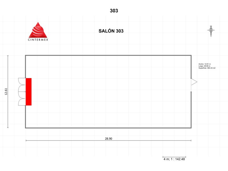 Renta de Salón 303 en Cintermex