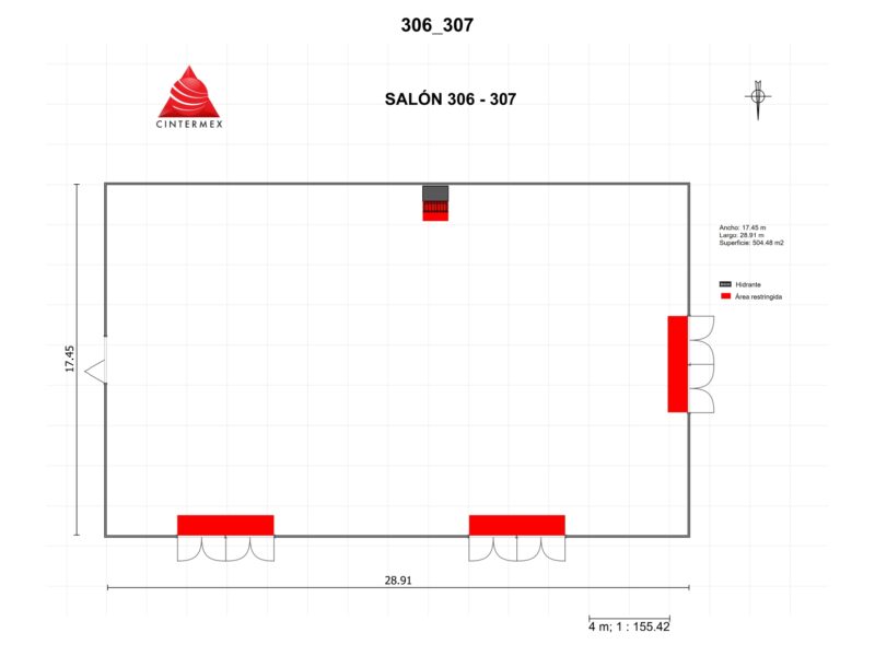 Renta de Salón 306-307 en Cintermex